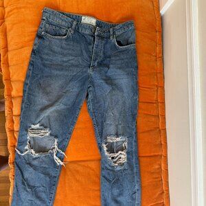 Free People Size 28 Distressed Jeans